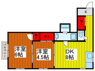 サンハウス中村の物件間取画像